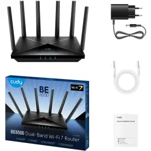 Маршрутизатор Cudy WR6500, BE6500 Gigabit Wi-Fi 7 Router UA