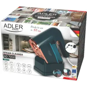 Пароочисник Adler AD 7050 ручний/ 1200Вт/ 120мл/ IPX4/ зелений (AD7050) UA