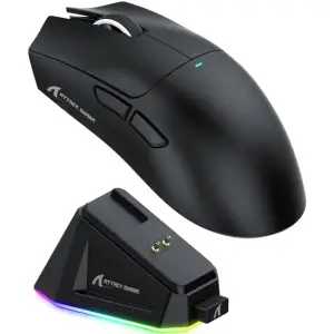 Мишка Attack Shark X11, Wireless/Bluetooth, 22000dpi. (PAW3311), 6кн., Black (X11B_AS) UA