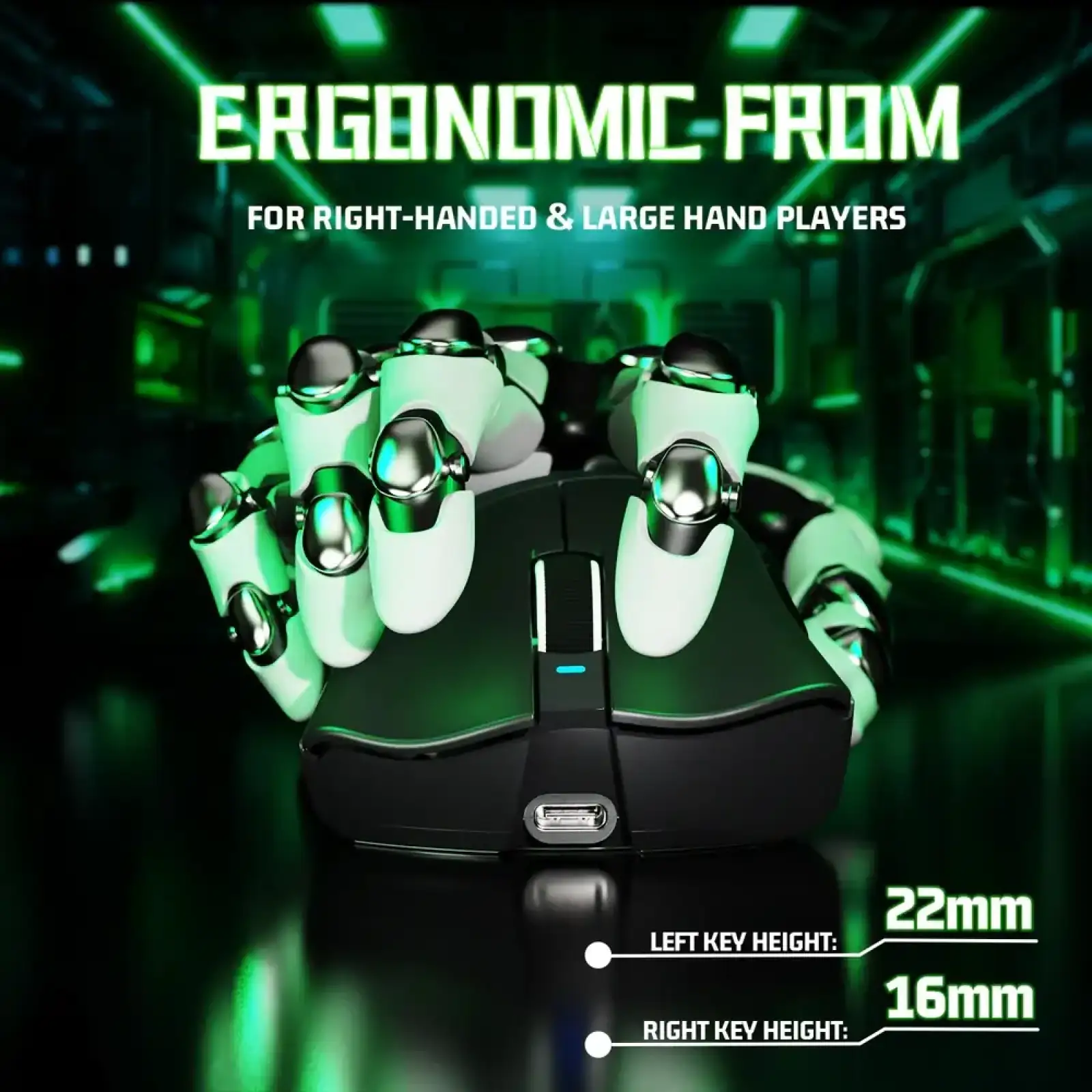 Мишка Attack Shark V3 Ultra-Light, Wireless, PAW3311 сенсор, 25000dpi., 6кн., Black (V3B_AS) UA