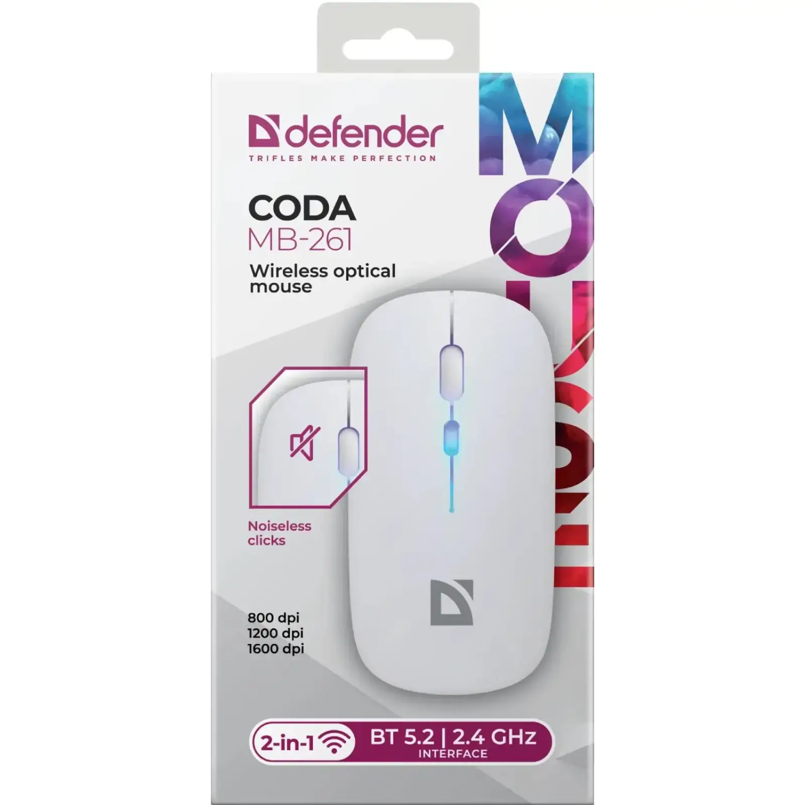Мышь Defender Coda MB-261 White (52262) UA