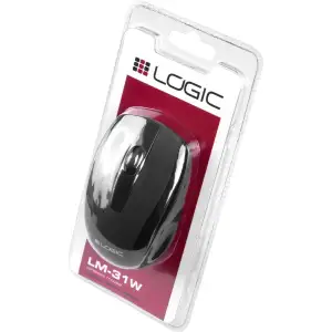 Мишка LogicConcept LM-31, бездротова, 1200dpi, 3кн., USB, чорна (M-LC-LM31W-BK) UA