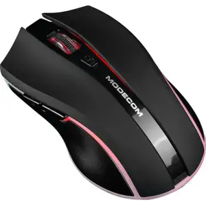 Мишка Modecom MC-WRM1, бездротова, зарядка, 3кн., 1600dpi, чорна (M-MC-WRM1-100) UA