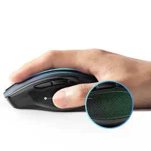 Мишка UGREEN 2.4GHz MU006, бездротова, Bluetooth, 4000dpi., 4кн.,Silence Design, Сіра (90855) UA