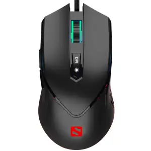 Мишка Sandberg Azazinator Mouse 6400 RGB, ігрова, 6400dpi., 7кн.Huano чорна (640-20) UA