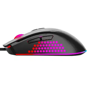 Мишка Sandberg Azazinator Mouse 6400 RGB, ігрова, 6400dpi., 7кн.Huano чорна (640-20) UA