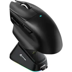 Мишка Attack Shark V6 Ultra-Light, Wireless/Bluetooth, 25000dpi. (PAW3311), 7кн., Black (V6B_AS) UA