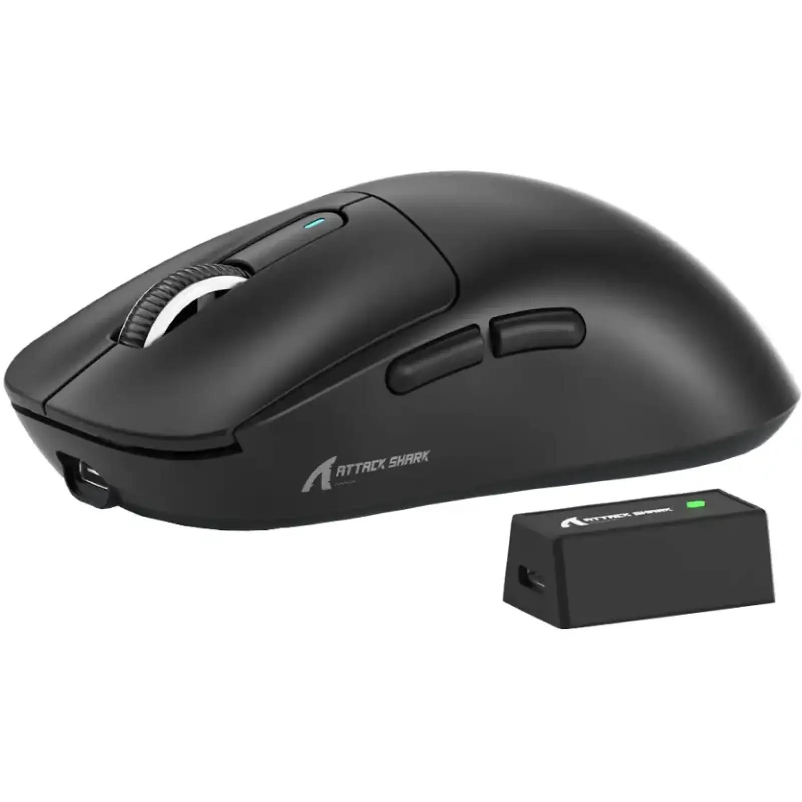 Мишка Attack Shark X3 PRO, Wireless/Bluetooth, 26000dpi. (PAW3395), 6кн., Black (X3PROB_AS) UA