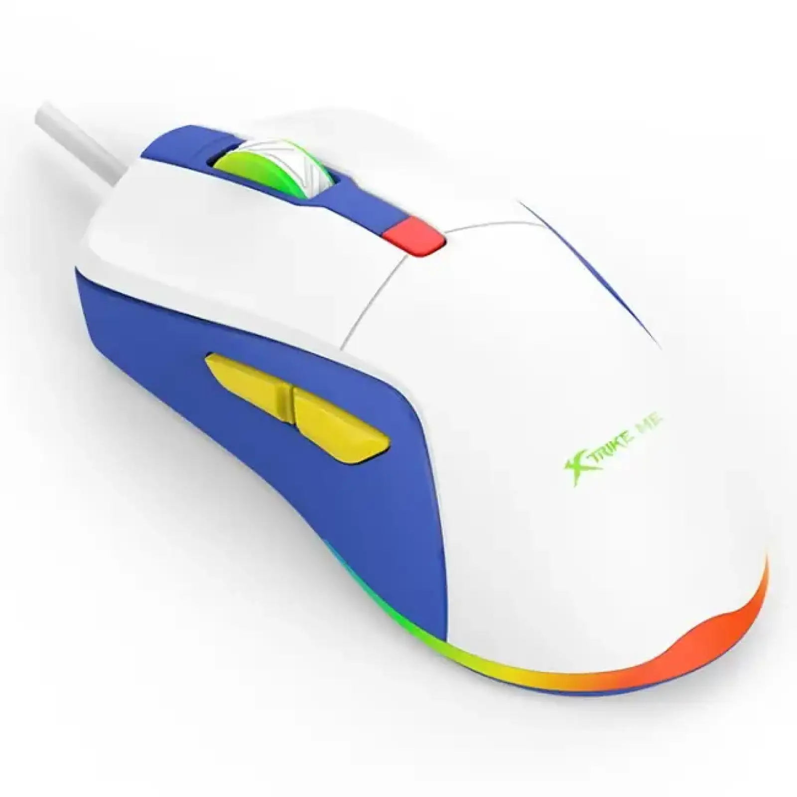 Мишка XTRIKE ME GM-227, ігрова 3600dpi., 6кн., LED, біла UA