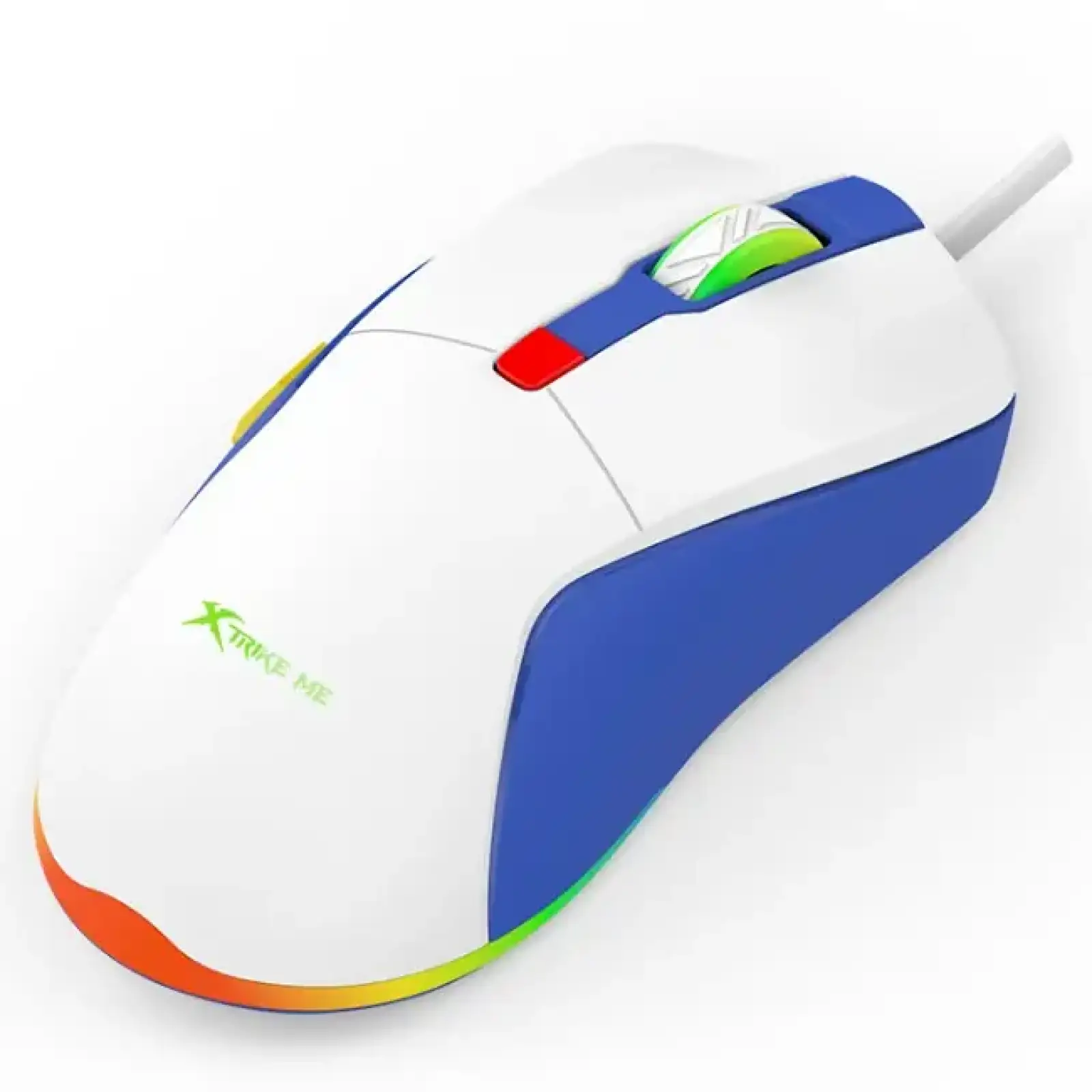 Мишка XTRIKE ME GM-227, ігрова 3600dpi., 6кн., LED, біла UA