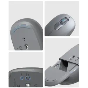 Мишка UGREEN 2.4GHz MU105, бездротова, 2400dpi., 3кн., Сіра (90669) UA