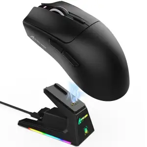 Мишка Attack Shark X1, Wireless/Bluetooth, 40000dpi. (PAW3395PRO), 6кн., Black (X1B_AS) UA