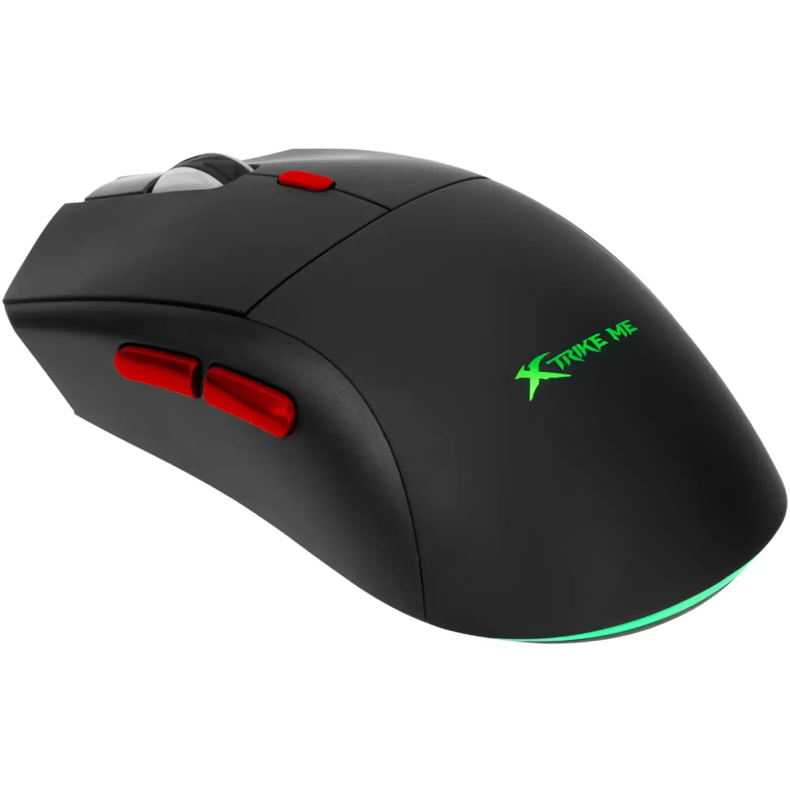 Мишка XTRIKE ME GW-613, ігрова бездротова Bluetooth+2.4G+Type-C, 10000dpi., 6кн., RGB, чорна UA