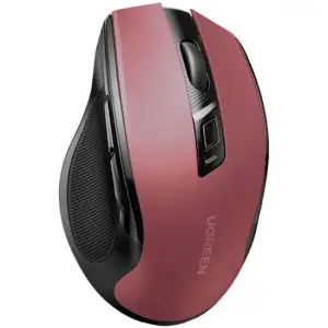 Мишка UGREEN 2.4GHz MU006 бездротова, Bluetooth, 4000dpi., 4кн.,Silence Design, Червона (25752) UA