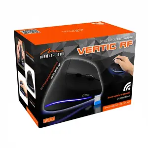 Мишка Media-Tech VERTIC, бездротова, 5кн., 2400dpi, чорна (MT1123) UA