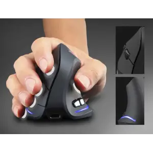 Мишка Media-Tech VERTIC, бездротова, 5кн., 2400dpi, чорна (MT1123) UA