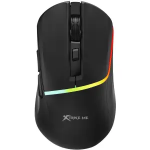 Мишка XTRIKE ME GM-322, ігрова, 7200dpi., 6кн., RGB, чорна (GM-322BK) UA