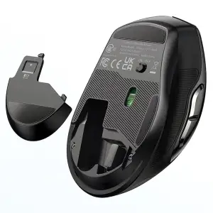 Мишка UGREEN 2.4GHz MU006, бездротова, 4000dpi., 4кн.,Silence Design, Чорна (90545) UA