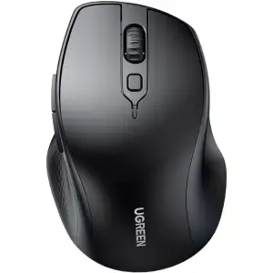 Мишка UGREEN 2.4GHz+Bluetooth MU101, бездротова, 4000dpi., 5кн., чорна (90395) UA