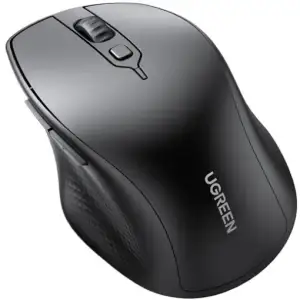 Мишка UGREEN 2.4GHz+Bluetooth MU101, бездротова, 4000dpi., 5кн., чорна (90395) UA