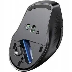 Мишка UGREEN 2.4GHz+Bluetooth MU101, бездротова, 4000dpi., 5кн., чорна (90395) UA