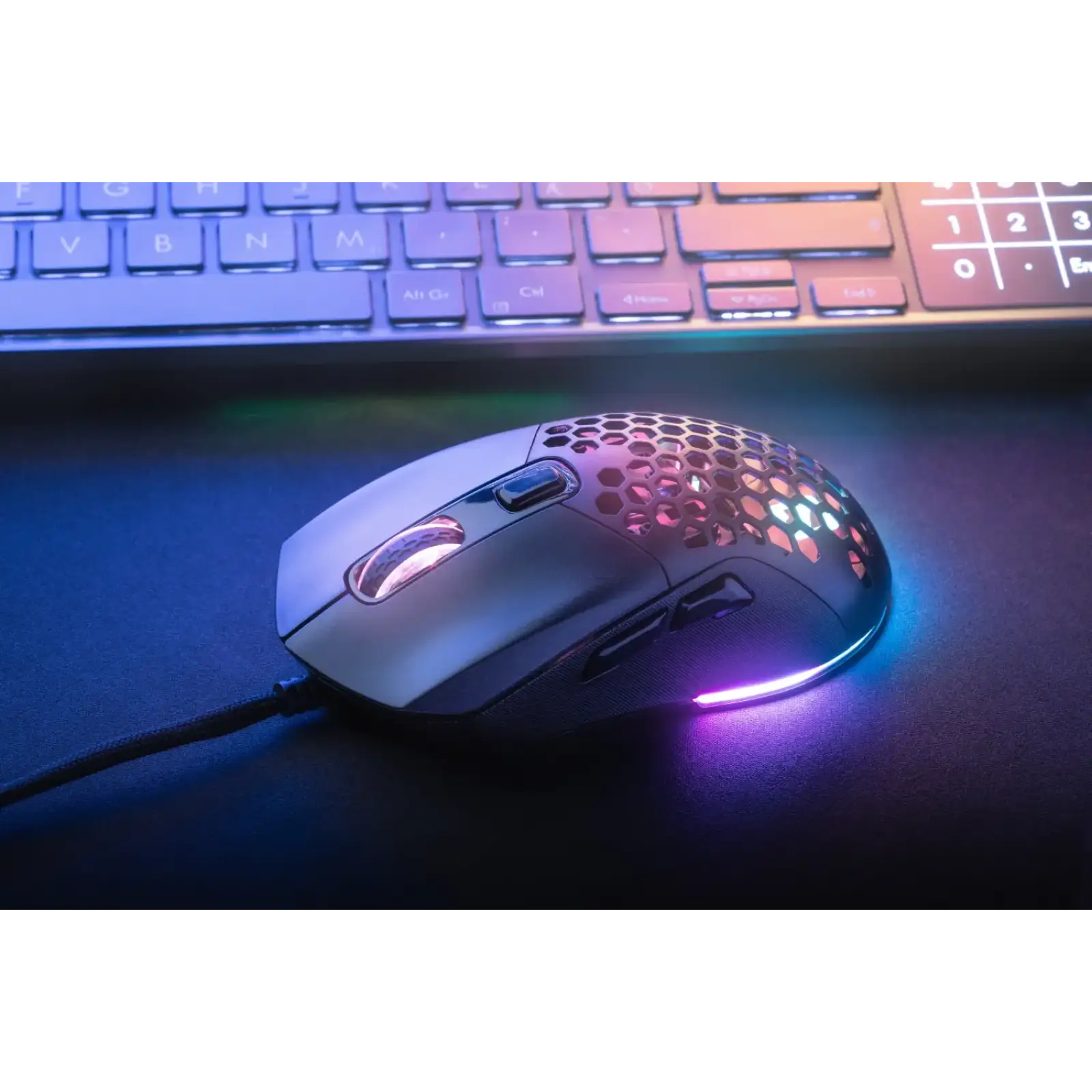 Мишка Sandberg FlexCover 6D Gamer Mouse RGB, ігрова, 12800 dpi., 6кн.Huano чорна (640-28) UA