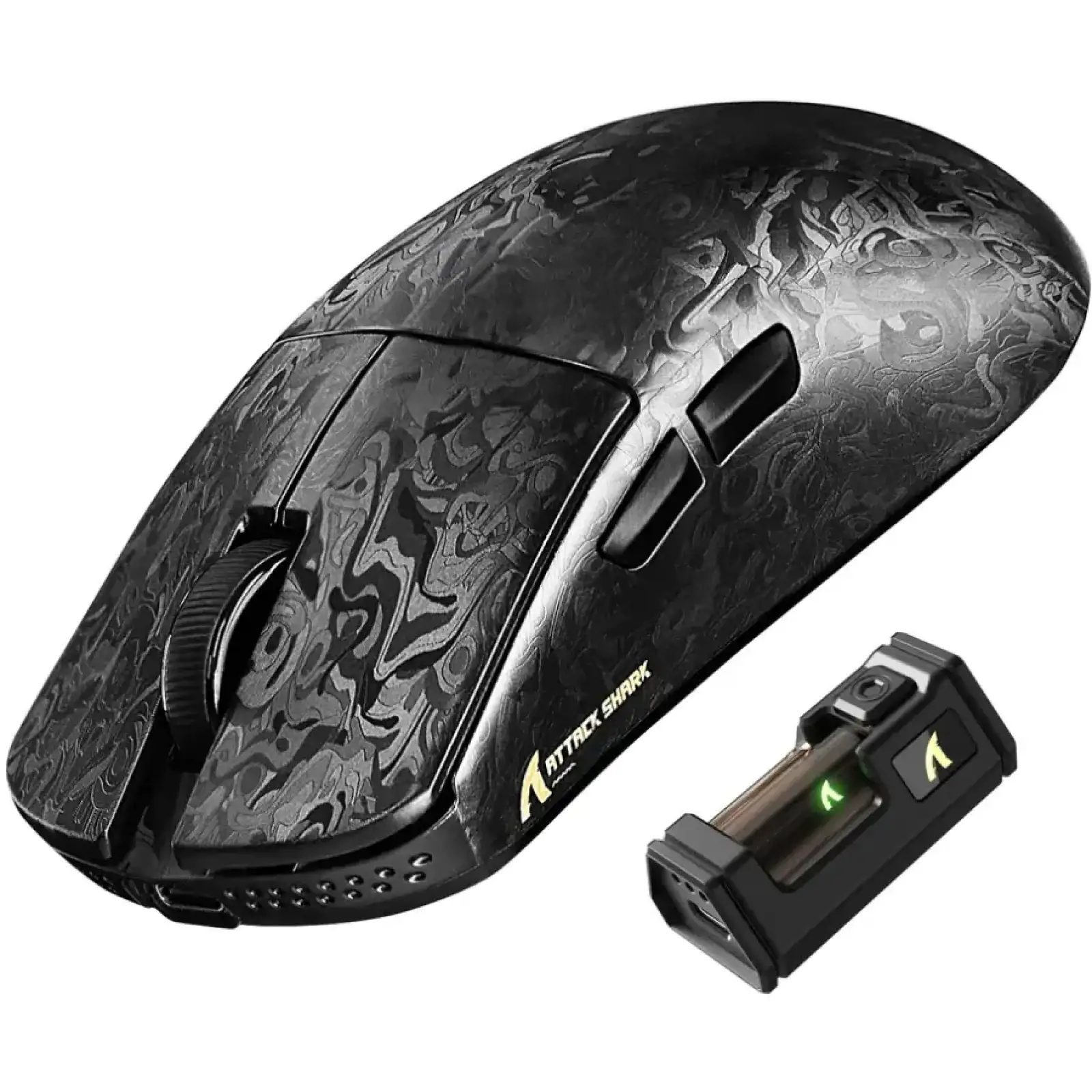 Мишка Attack Shark R11 Ultra, Wireless/Bluetooth, 42000dpi, (PAW3950MAX), 6кн., Ink Blade (R11ULTRAIB_AS) UA