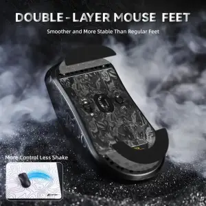 Мишка Attack Shark R11 Ultra, Wireless/Bluetooth, 42000dpi, (PAW3950MAX), 6кн., Ink Blade (R11ULTRAIB_AS) UA