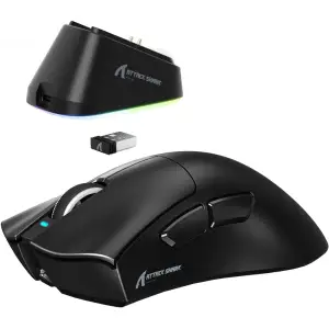 Мишка Attack Shark V3Pro Ultra-Light, Wireless/Bluetooth, 25000dpi. (PAW3311), 6кн., Black (V3PROB_AS) UA