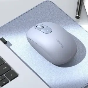 Мишка UGREEN 2.4GHz MU105, бездротова, 2400dpi., 3кн., Світло-синя (90671) UA