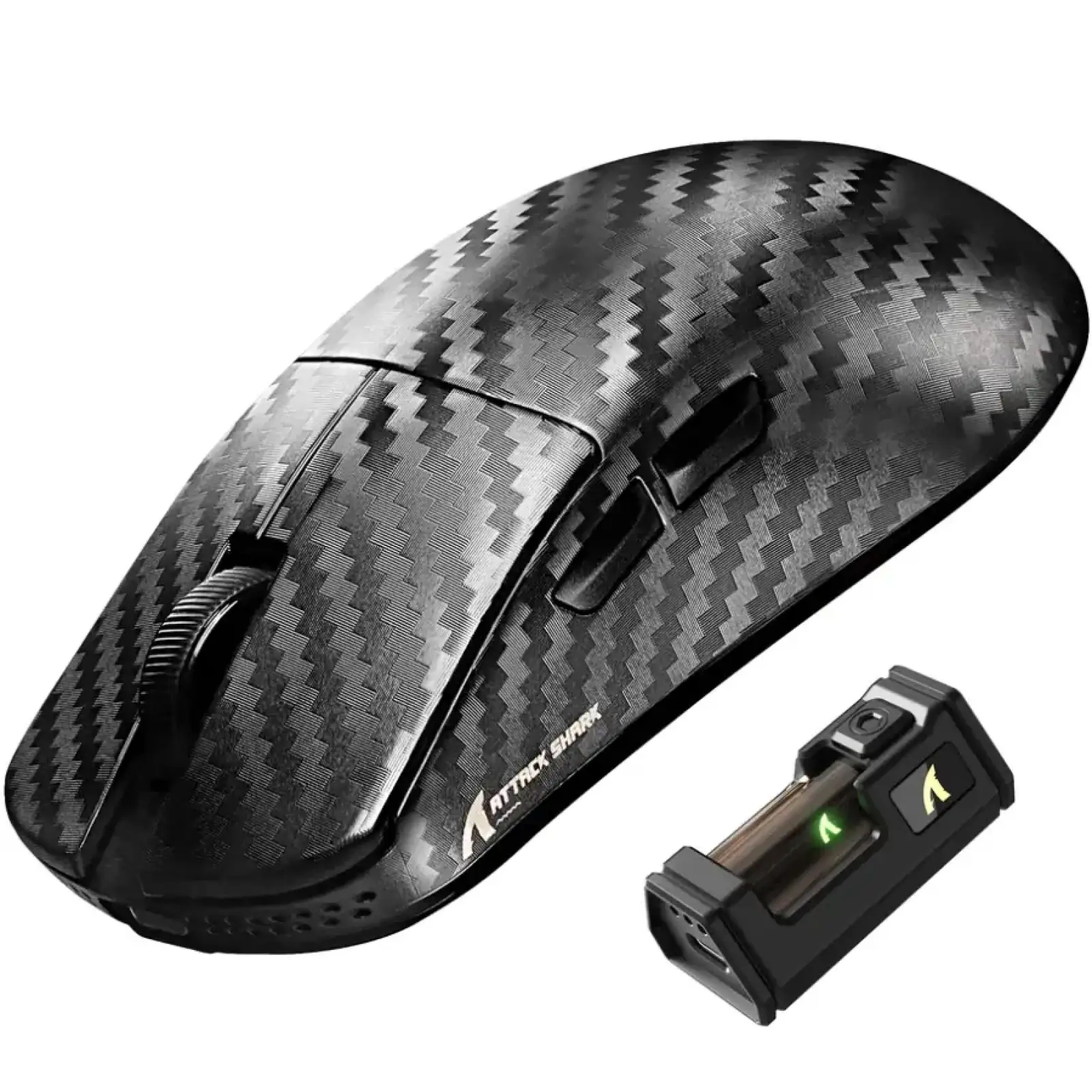 Мишка Attack Shark R11 Ultra, Wireless/Bluetooth, 42000dpi. (PAW3950MAX) 6кн., Phantom Shark (R11ULTRAPS_AS) UA