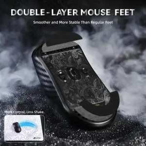 Мишка Attack Shark R11 Ultra, Wireless/Bluetooth, 42000dpi. (PAW3950MAX) 6кн., Phantom Shark (R11ULTRAPS_AS) UA