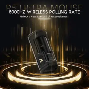 Мишка Attack Shark R5 Ultra, Wireless, PAW3950MAX сенсор, 42000dpi., 6кн., Black (R5ULTRAB_AS) UA
