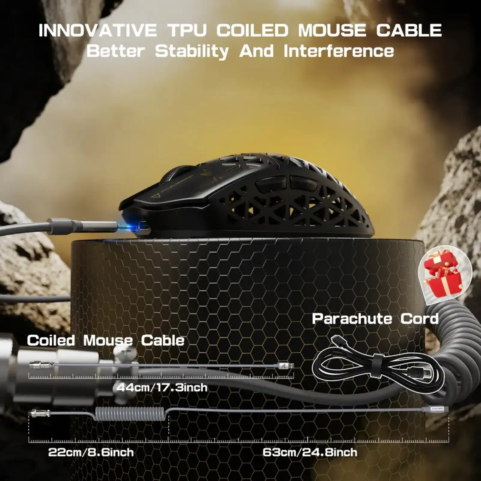 Мишка Attack Shark R5 Ultra, Wireless, PAW3950MAX сенсор, 42000dpi., 6кн., Black (R5ULTRAB_AS) UA