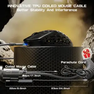 Мишка Attack Shark R5 Ultra, Wireless, PAW3950MAX сенсор, 42000dpi., 6кн., Black (R5ULTRAB_AS) UA