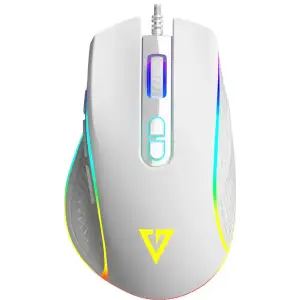 Мишка Modecom Veles Volcano, ігрова, 12800dpi., 8кн.,RGB, біла (M-MC-VELES-200) UA