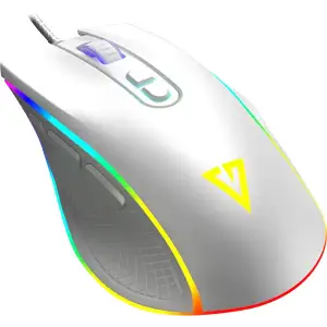 Мишка Modecom Veles Volcano, ігрова, 12800dpi., 8кн.,RGB, біла (M-MC-VELES-200) UA