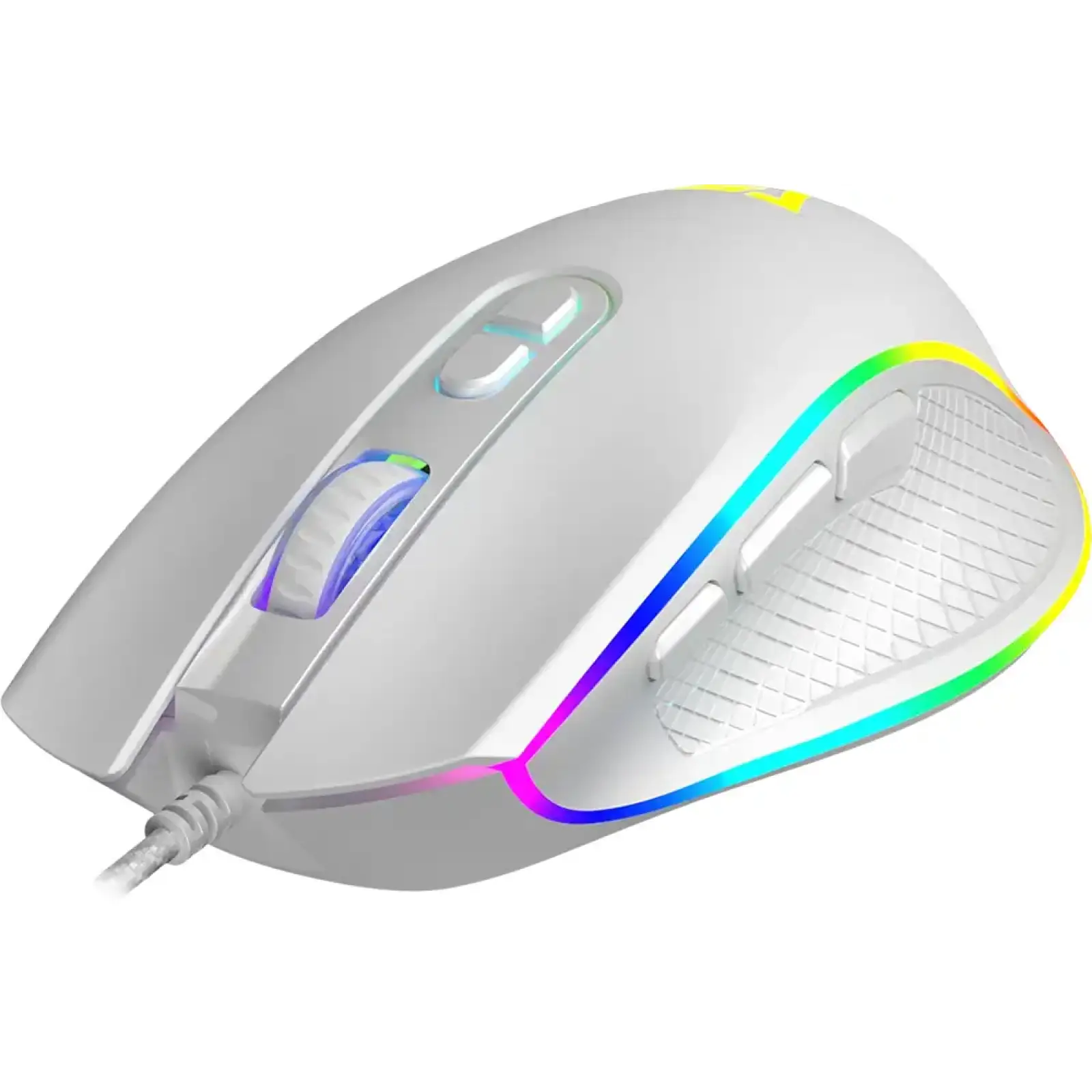 Мишка Modecom Veles Volcano, ігрова, 12800dpi., 8кн.,RGB, біла (M-MC-VELES-200) UA