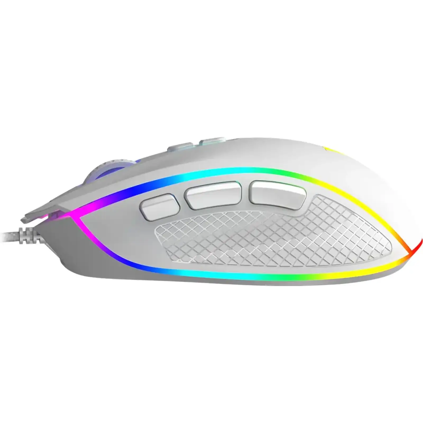 Мишка Modecom Veles Volcano, ігрова, 12800dpi., 8кн.,RGB, біла (M-MC-VELES-200) UA