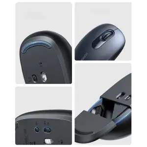 Мишка UGREEN 2.4GHz MU105, бездротова, 2400dpi., 3кн., Синя (90550) UA