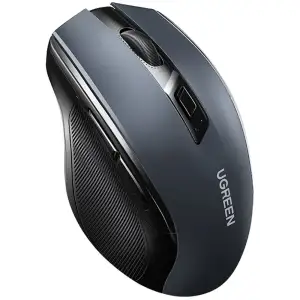 Мишка UGREEN 2.4GHz MU006 бездротова, Bluetooth, 4000dpi., 4кн.,Silence Design, Чорна (15063) UA