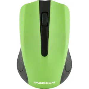 Мишка Modecom MC-WM9, бездротова, 2кн., 1200dpi, нано ресівер чорна-зелена (M-MC-0WM9-180) UA