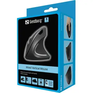 Мишка Sandberg Wired Vertical Mouse Pro 2400 dpi.6кн.1.5м чорна (630-14) UA