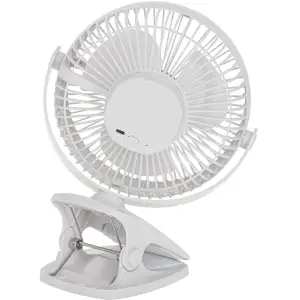 Вентилятор AdlerAD 7342 white настільний/ акумуляторний/ 5Вт/ D=15.5см/ USB-C/ білий (AD7342W) UA