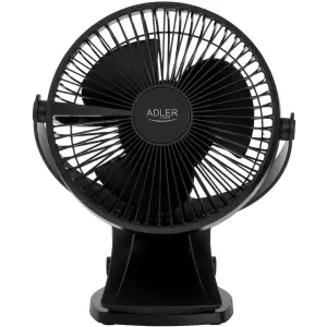 Вентилятор AdlerAD 7342 black настільний/ акумуляторний/ 5Вт/ D=15.5см/ USB-C/ чорний (AD7342B) UA