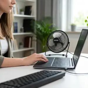 Вентилятор Mesko MS 7322 настільний/ USB/ 4,5Вт/ D=15см/ чорний (MS7322) UA