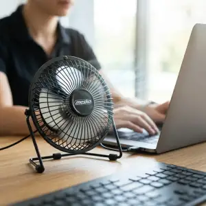 Вентилятор Mesko MS 7322 настільний/ USB/ 4,5Вт/ D=15см/ чорний (MS7322) UA