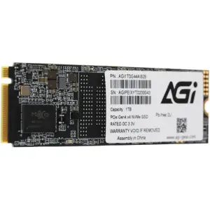 SSD накопичувач 1Tb AGI AI828 M.2 2280 PCIe Gen 4x4 NVMe 1.4 3D NAND, Retail (AGI1T0G44AI828-CB) UA