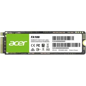 SSD накопичувач 256Gb Acer FA100 M.2 2280 NVMe 1.4 PCIe Gen 3x4 3D NAND, Retail (BL.9BWWA.118) UA