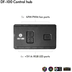 Контролер керування вентиляторами/підсвіткою Chieftec DF-100, Bulk UA